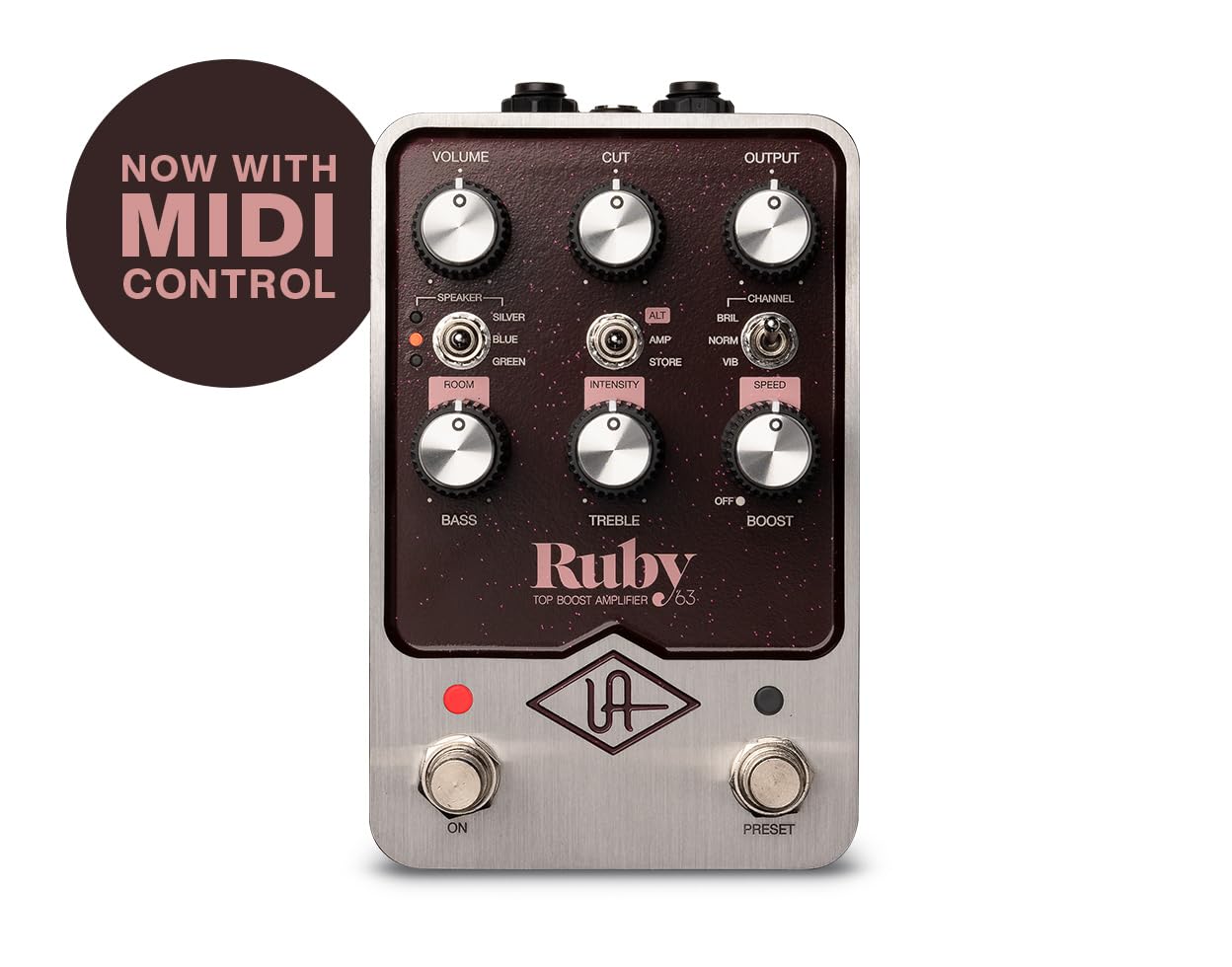 UAFX Ruby ‘63 Top Boost Amplifier Universal Audio UAFX Ruby '63 Top Boost Amplifier Pedal : Amazon
